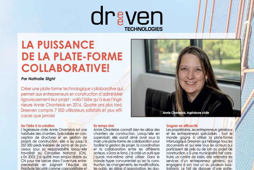 Notre plateforme fait l’objet d’un article dans la revue Les Publications Industrie et Commerce